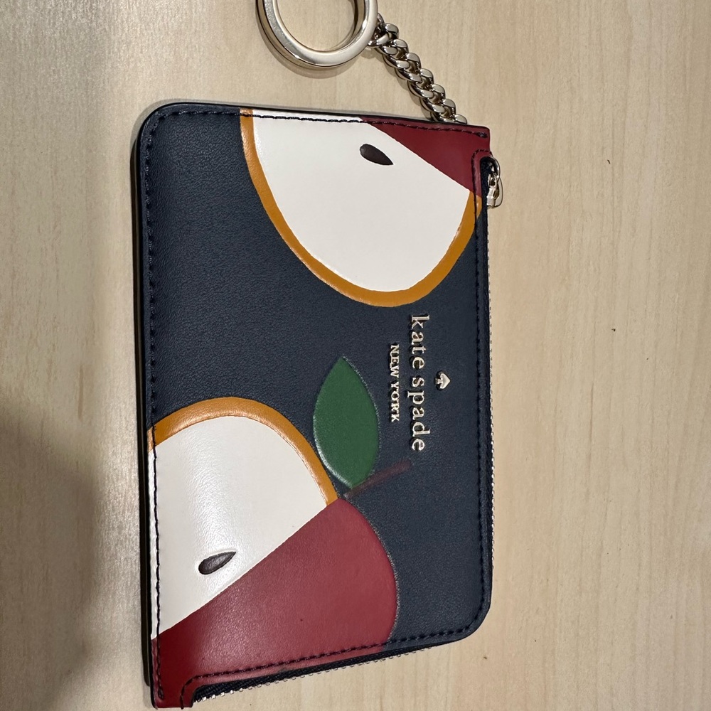 kate spade Navy Multi Apple Card Holder Keyring